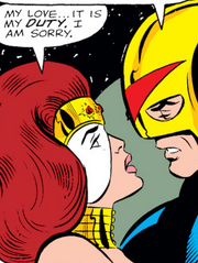 Tanak Valt (Earth-616) and Adora (Earth-616) from Fantastic Four Vol 1 204 001