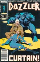 Dazzler #42 "Curtain!" Release date: December 3, 1985 Cover date: March, 1986