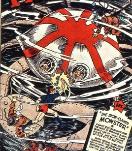 Iron Clawed Monster from Marvel Mystery Comics Vol 1 32 0001