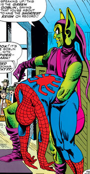 Peter Parker (Earth-616) defeated by the Green Goblin from Amazing Spider-Man Vol 1 26