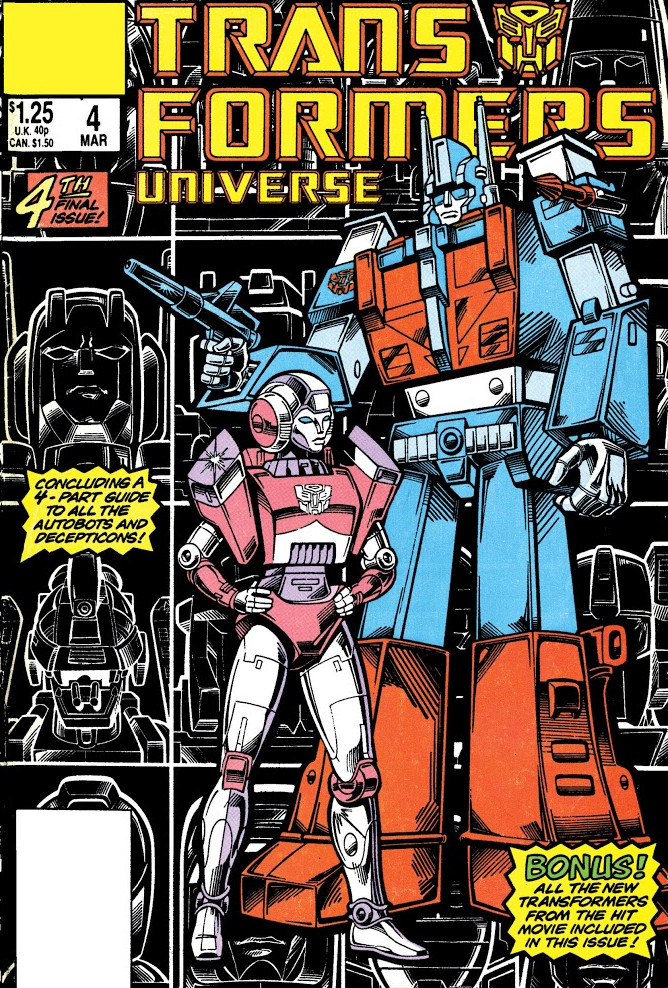 Choice The Transformers Universe #1-4 1986-1987 Marvel Comics Choice The Transformers Universe #1-4 1986-1987 Marvel Comics