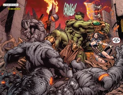 Bruce Banner (Earth-616) and Umar (Earth-616) from Incredible Hulks Vol 1 633 001