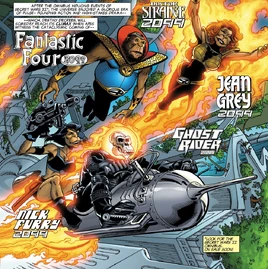 Fantastic Four (2099) (Earth-8101) from Marvel Apes Vol 1 4 001