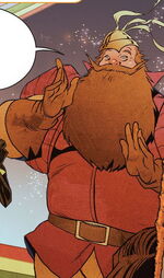 Volstagg defeated the Serpent (Earth-11126)