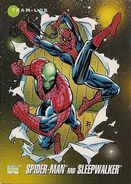 Peter Parker and Sleepwalker (Earth-616) from Marvel Universe Cards Series III 0001