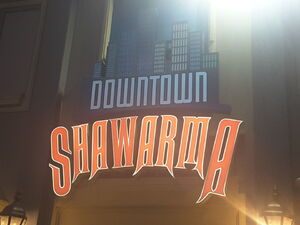 Downtown Shawarma is a shawarma restaurant, and the Avengers' favorite hangout.<ref>Marvel Indoor Theme Park Dubai