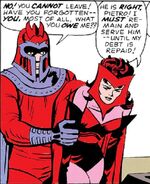 Proclaiming her loyalty to Magneto From X-Men #4