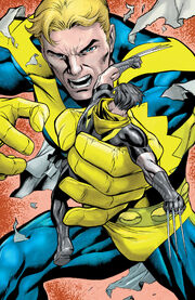 Henry Pym (Earth-26111) and James Howlett (Temporal Paradox) (Earth-61112) from Age of Ultron Vol 1 6 0001
