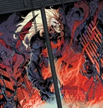 Dylan was taken away from Eddie while Knull attacked (Earth-TRN1194)