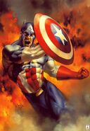 Steven Rogers (Earth-616) from Marvel Masterpieces (Trading Cards) Double Impact 001