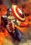 Steven Rogers (Earth-616) from Marvel Masterpieces (Trading Cards) Double Impact 001.jpg (64 KB)