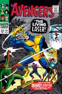 Avengers Vol 1 34.jpg (345 kB) #34 ¡El Láser Viviente! Publicado: Noviembre, 1966