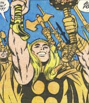 Thor Odinson (Earth-616) in golden armor from Thor Annual Vol 1 2