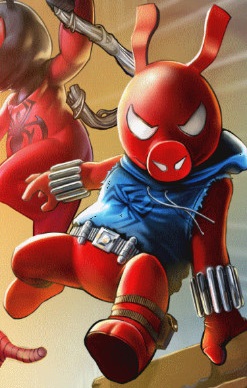 Benjamin Reilly (Scarlet Spider-Ham) (Earth-41940) from Spider-Man Unlimited (video game) 002