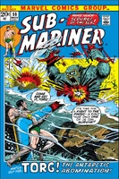 Sub-Mariner (Vol. 2) #55 "The Abominable Snow-King!" Release date: August 8, 1972 Cover date: November, 1972