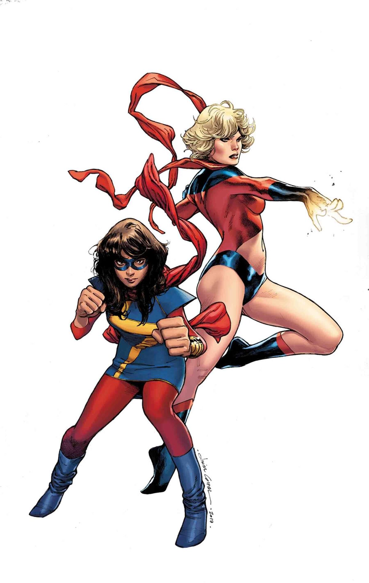 Captain Marvel Inspired Leggings 