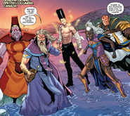 With the Horsemen of Salvation From Uncanny X-Men (Vol. 5) #10