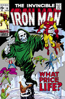 Iron Man #19 "What Price Life?" Release date: July 30, 1969 Cover date: November, 1969