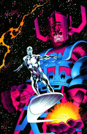Galactus and the Silver Surfer