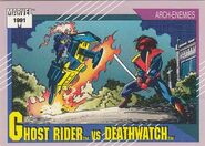 Daniel Ketch vs. Deathwatch (Earth-616) from Marvel Universe Cards Series II 0001