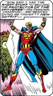 Eon (Earth-616) and Wendell Vaughn (Earth-616) from Quasar Vol 1 3 001