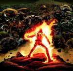 Jonathan Storm and Annihilation Wave (Earth-616) from Fantastic Four Vol 1 587 0002