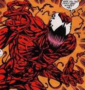 Cletus Kasady possessed by Carnage From Web of Spider-Man #101