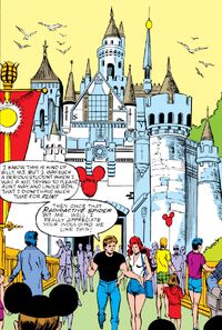 Peter Parker (Earth-616) and Mary Jane Watson (Earth-616) at Disneyland from Amazing Spider-Man Vol 1 304 002