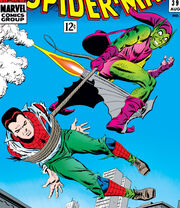 Peter Parker (Earth-616) the Green Goblin learns Peter's double identity from Amazing Spider-Man Vol 1 39