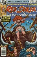 Red Sonja #13 "Red Lace (Part IV of IV) - Shall Skranos Fall?" Release date: October 10, 1978 Cover date: January, 1979