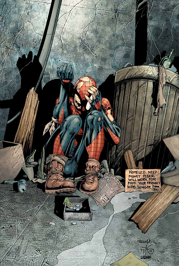 Spider on sale man homeless