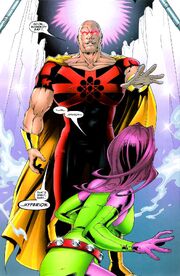Mark Milton (Earth-4023) and Clarice Ferguson (Earth-295) from Exiles Vol 1 62 001.jpg