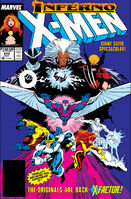Uncanny X-Men #242 "Inferno, Part the Third: Burn!" Release date: November 15, 1988 Cover date: March, 1989
