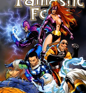 Frightful Four (Earth-616) Wizard, Titania, Trapster, Hydroman from Fantastic Four Vol 3 549