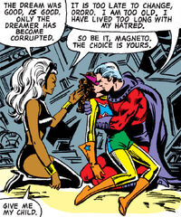 Ororo Munroe (Earth-616), Katherine Pryde (Earth-616) and Max Eisenhardt (Earth-616) from Uncanny X-Men Vol 1 150 001