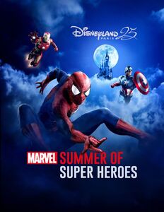 The Summer of Super Heroes at Walt Disney Studios Park was the name given to the summer of 2020, when park visitors could encounter heroes such as Captain America, Captain Marvel, Star-Lord, Gamora, and Spider-Man, as well as purchase Marvel-themed food.[25]