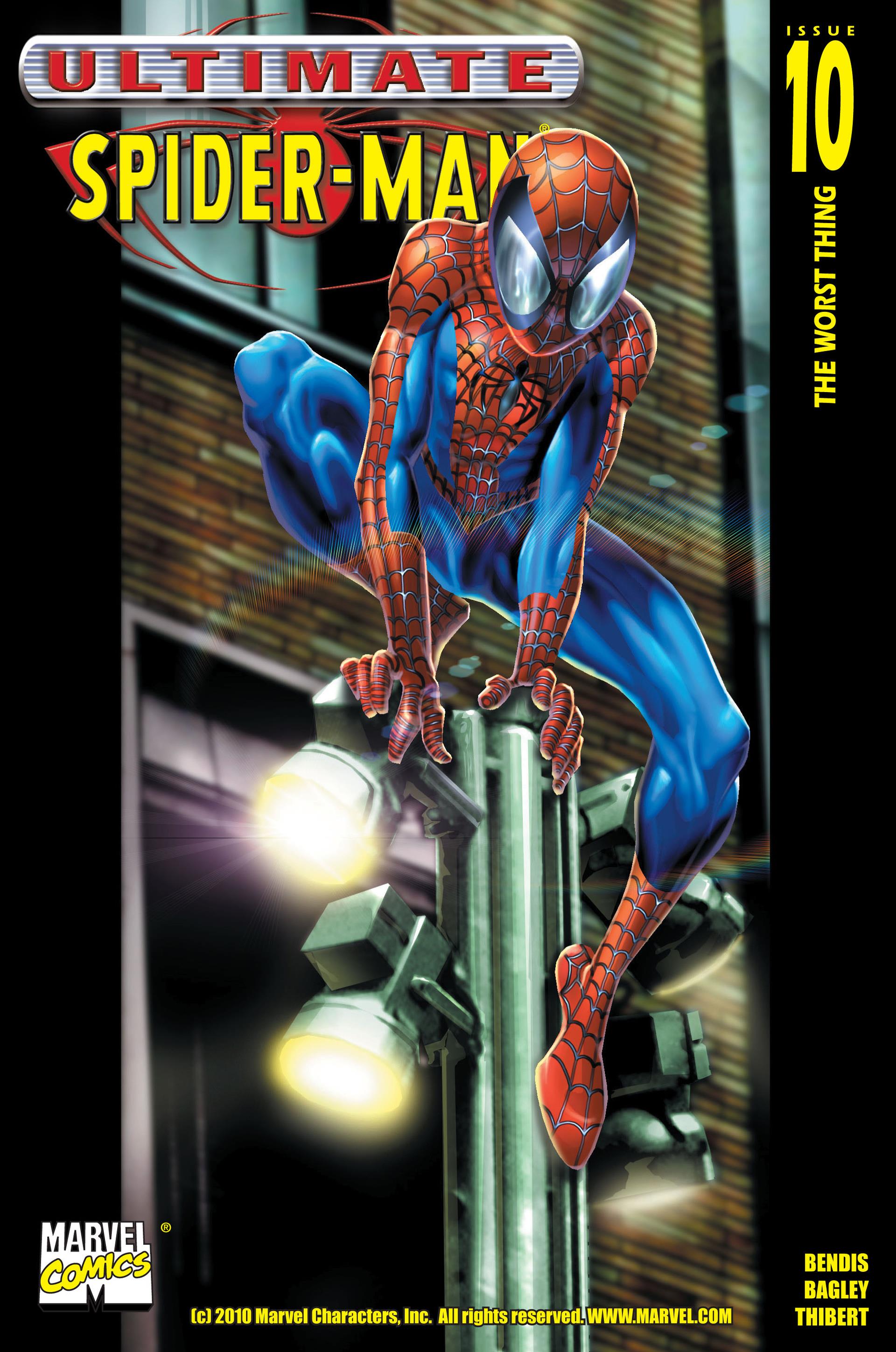 ultimate spiderman comic cover