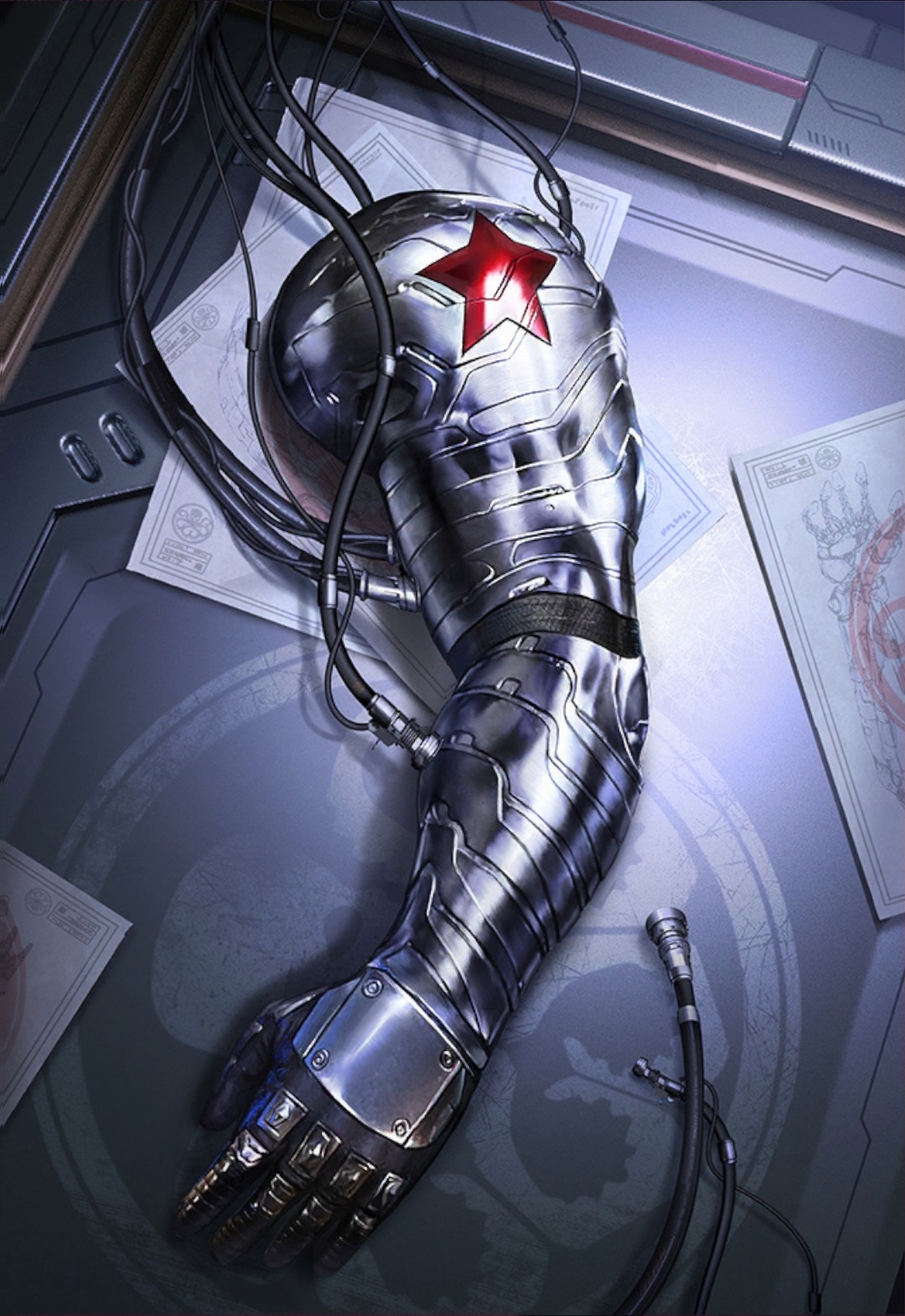 Winter Soldier Vibranium Arm Bucky Barnes Arm 3d 52 OFF