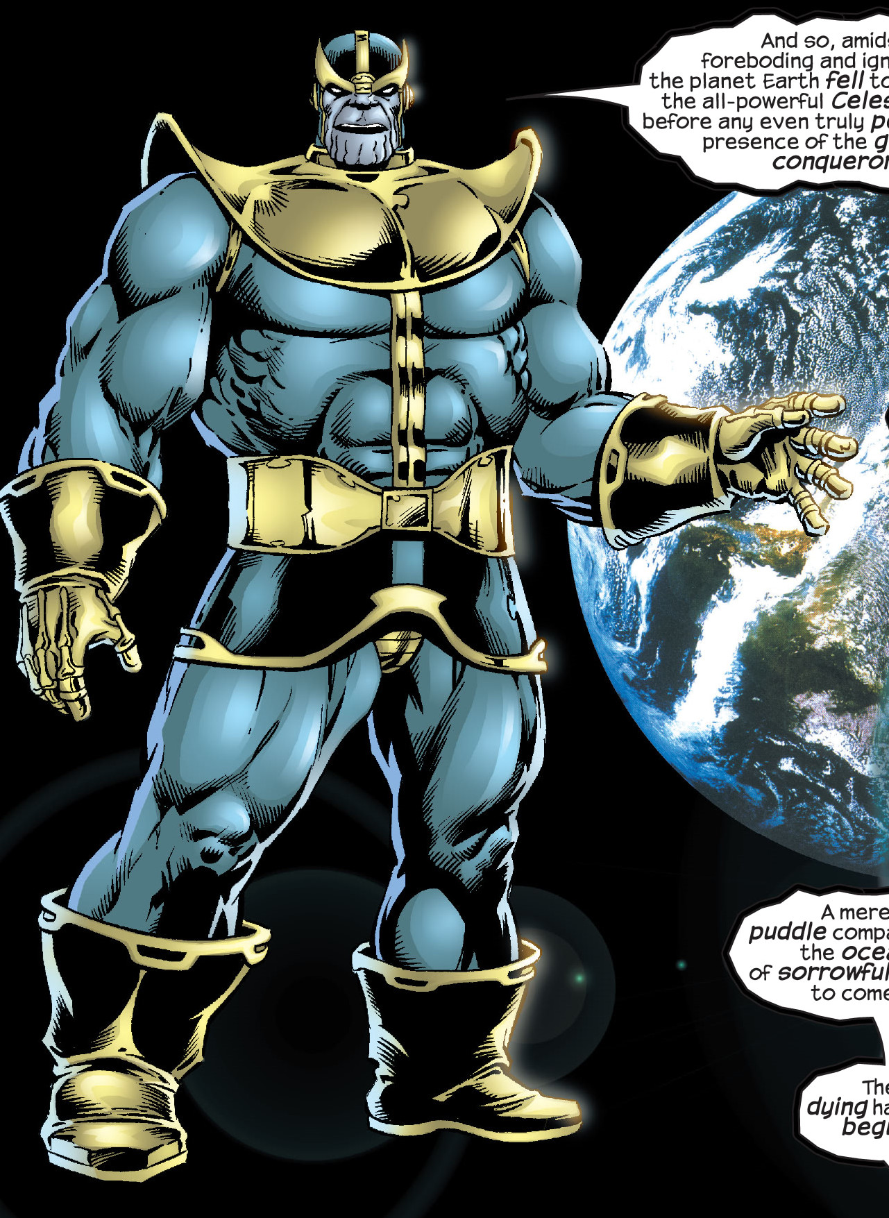 thanos vs marvel universe