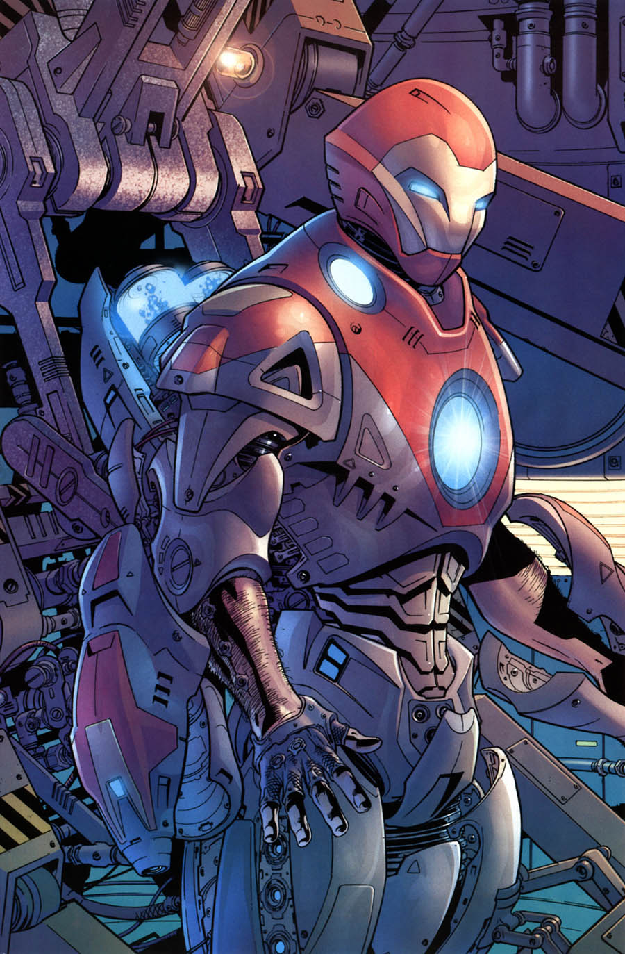 ultimate iron man comic art