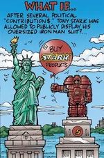 Anthony Stark Tony Stark was allowed to advertize near the Statue of Liberty (Earth-21230)