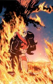 Johnathon Blaze (Earth-616) and Linda Littletrees (Earth-616) from Spirits of Vengeance Vol 2 6 001