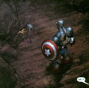 Steven Rogers (Earth-616) Captain America after the death of Baron Zemo from Avengers Earth's Mightiest Heroes Vol 1 7