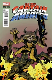 All-New Captain America Vol 1 1 Rocket Raccoon and Groot Variant