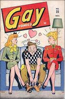 Gay Comics #25 "Tessie the Typist" Release date: August 19, 1946 Cover date: November, 1946