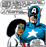 Monica Rambeau (Earth-616) and Steven Rogers (Earth-616) from Avengers Vol 1 279 001