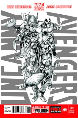 Uncanny Avengers Vol 1 1 Cassaday Sketch Variant