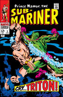 Sub-Mariner #2 "Cry... Triton!" Release date: February 29, 1968 Cover date: June, 1968