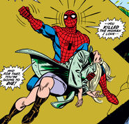 Peter Parker (Earth-616) and dead Gwendolyne Stacy (Earth-616) from Amazing Spider-Man Vol 1 121 0001