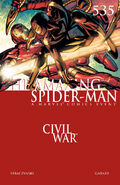 O Incrível Homem-Aranha #535 "Civil War Part 4 of 7: The War At Home" (Novembro de 2006)